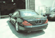Mercedes Benz rear-end damage after AC Auto Body repairs